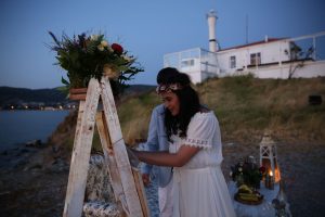 Deniz Feneri Foça'da Evlenme Teklifi Organizasyonu