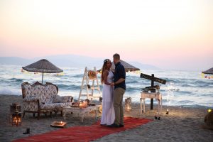 Sahilde Evlilik Teklifi Organizasyonu İzmir