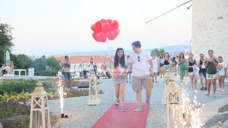 İzmir Çeşme Alaçatı Evlilik Teklifi Organizasyonu Volkan Gösterisi İzmir Organizasyon