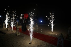 Plajda Evlenme Teklifi Organizasyonu Yer Volkanı Gösterisi İzmir Organizasyon