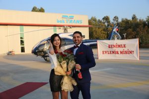 İzmir Helikopterde Sürpriz Evlilik Teklifi Organizasyonu İzmir Organizasyon