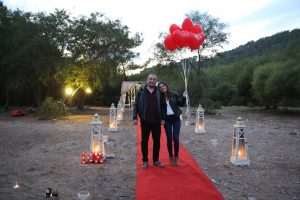 Plajda Evlenme Teklifi Organizasyonu Uçan Balonlar İzmir Organizasyon