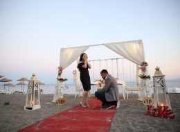 İstanbul Kumsalda Evlilik Teklifi Organizasyonu